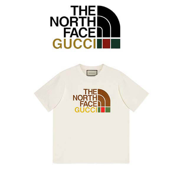 ノースフェイス グッチ tシャツ偽物激安 gucci northface T-SHIRT