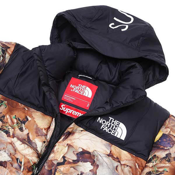 シュプリーム ノースフェイス 偽物 Nuptse Jacket リーフ supreme0112