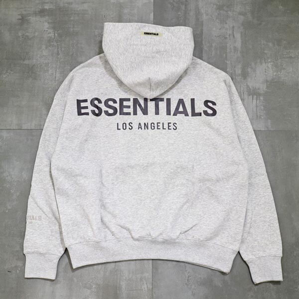 限定！エッセンシャルズ ロサンゼルス 偽物 パーカー LAFear of God Essentials Pullover Hoodie リフレクターロゴ