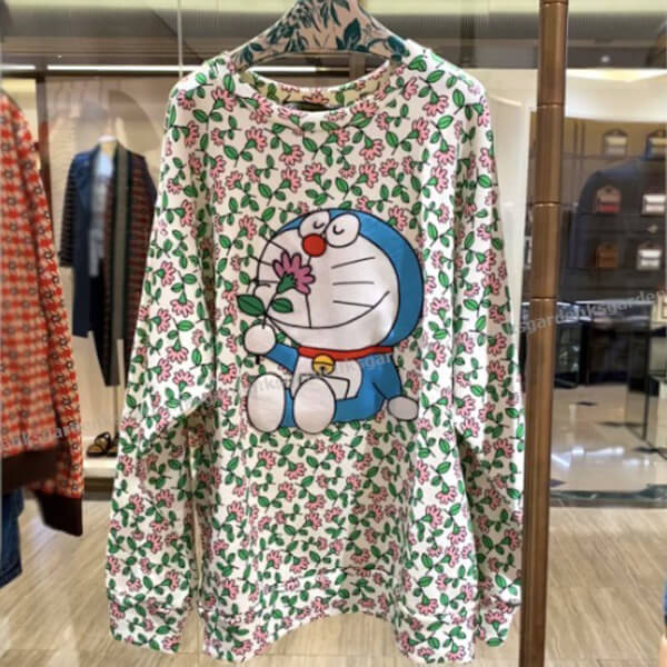 限定!コラボ★グッチ×ドラえもんコピー スウェットシャツ★すぐ届く!