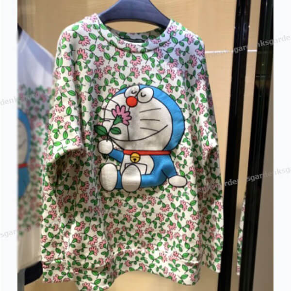 限定!コラボ★グッチ×ドラえもんコピー スウェットシャツ★すぐ届く!