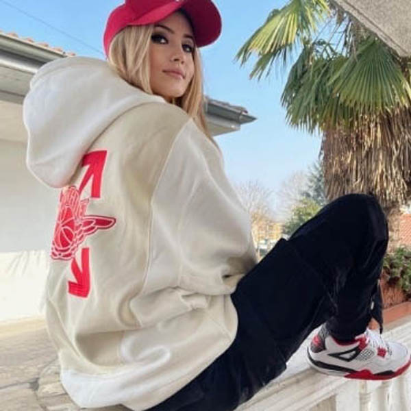♦限定コラボ激レア!"OFF-WHITE×ナイキ 偽物 パーカー JORDAN Hoodie"
