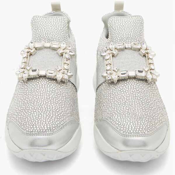 【21SS】★ROGER VIVIER★ヴィヴ ラン クリスタル スニーカー 偽物