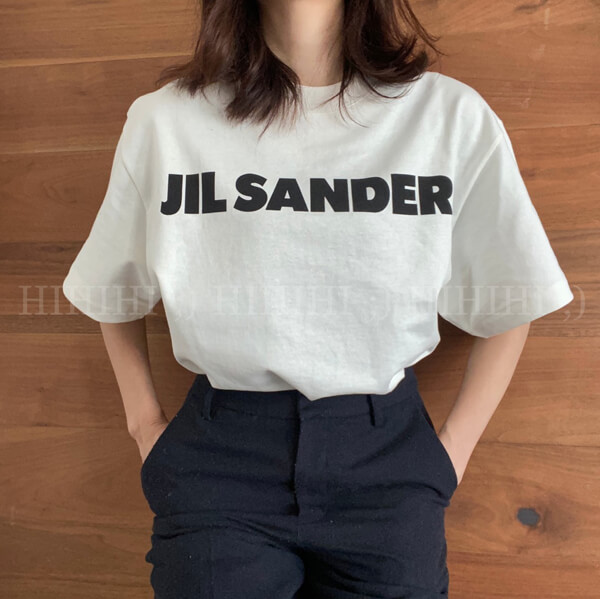 ジルサンダー tシャツ 偽物 ロゴプリント ロゴT コピー JSMS707045-MS248708