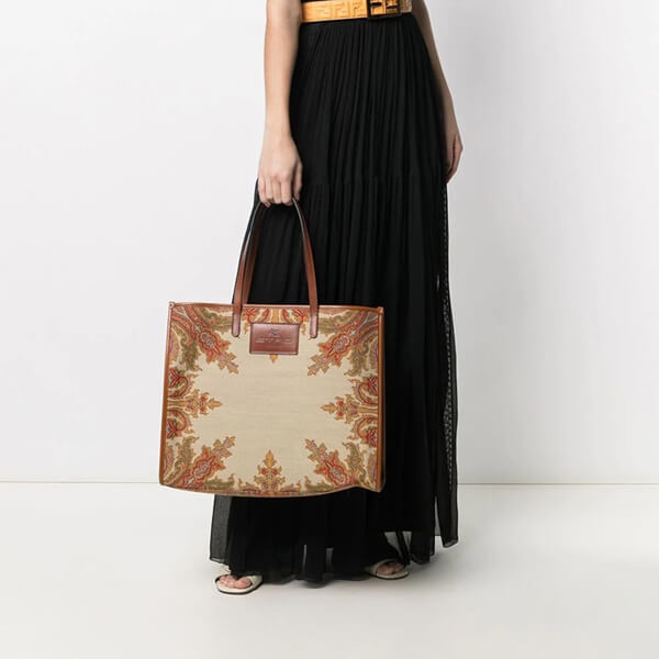 ETRO ペイズリー ジャカード トートバッグ コピー