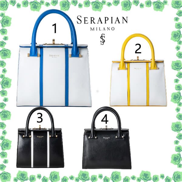 SNS人気 セラピアン☆MOSAICO&SETAレザー製MINI VILLAバッグ SSEMOWLL7053M20ACJ9