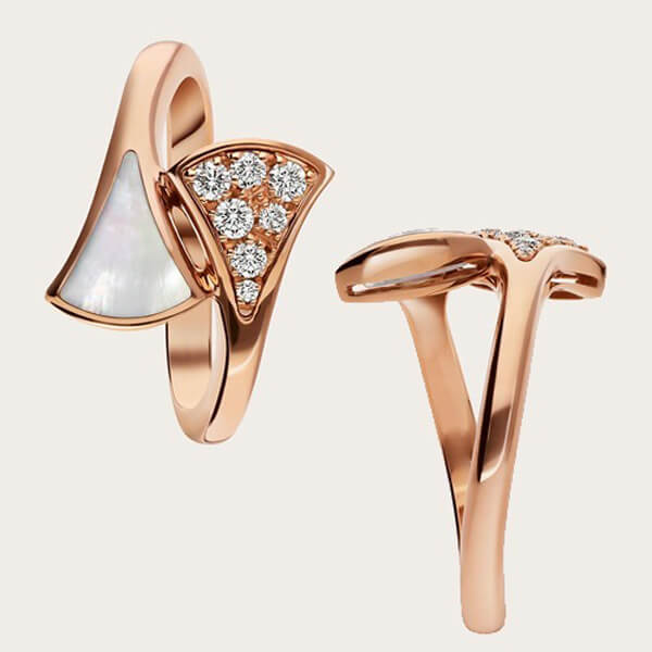 ブルガリ 即対応 DIVASDREAM ローズゴールド リング コピー bulgari16