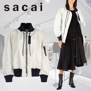 最新作サカイ グレーナイロンボンバージャケット コピー Sacai02