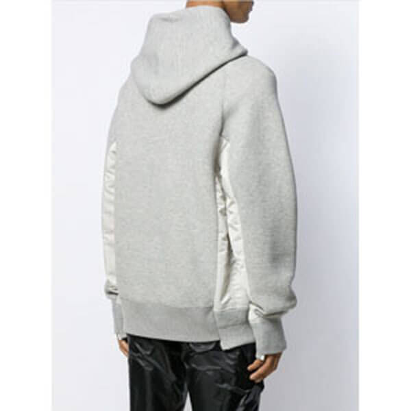 【Sacai】人気!オーバーサイズ グレー パーカー 偽物 SCM033381