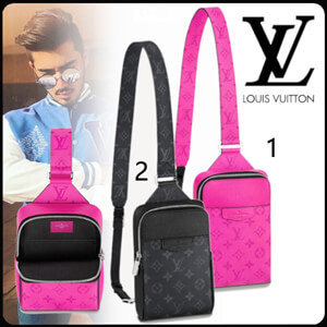 【ルイヴィトン】LV☆ショルダーバッグ 偽物タイガ レザー M30767