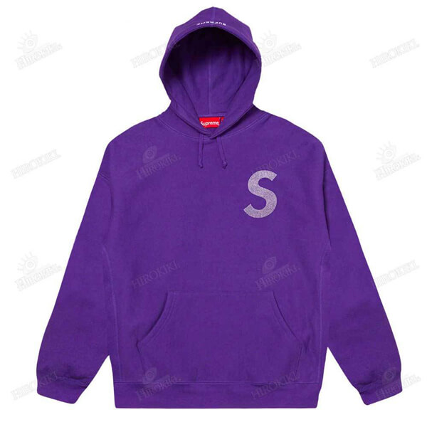 21SS シュプリーム パーカー コピーSwarovski S Logo Hooded Sweatshirt Sロゴ