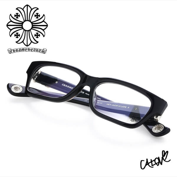 +クロムハーツ【HEY JACK U LATE II black】眼鏡 コピー◆CHダガー