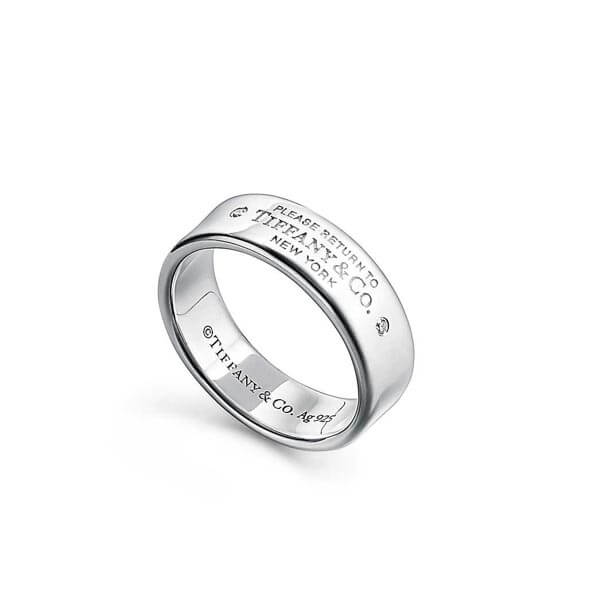 ティファニー 偽物 ナローリング 新作！お揃いで Return to Tiffany シルバー tiffany5801