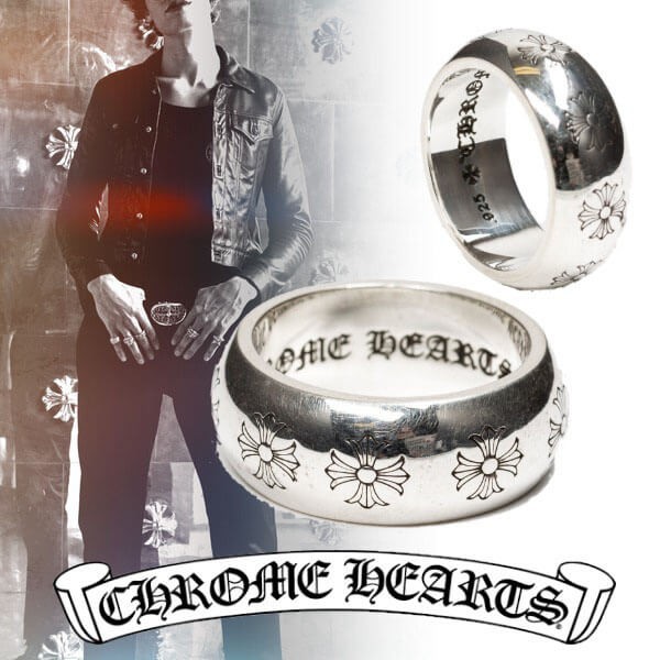 関税込★クロムハーツ★CH PLUS BAND リングコピー ch052504