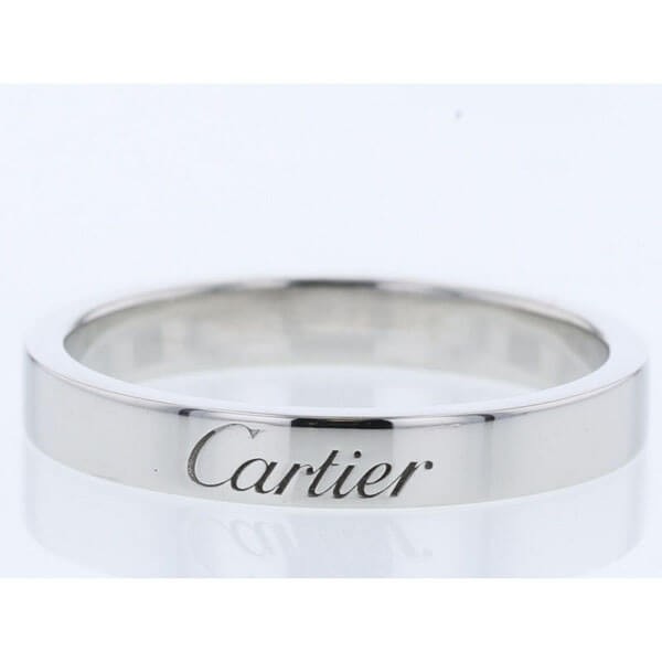 大人気★カルティエ ロゴデザイン プラチナリング コピー 即完売必至！Cartier021