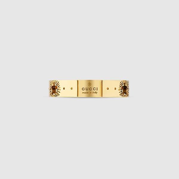 グッチ アイコン スター イエローゴールド リング 偽物  607339J85008000