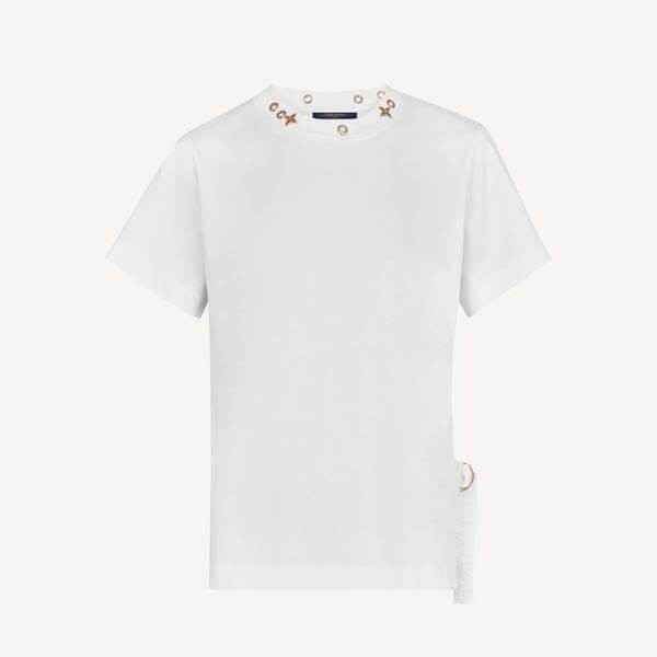 限定希少!ルイヴィトン サイドストラップTシャツコピー モノグラム フラワー1A4PF9