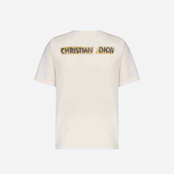 ディオール トップス Tシャツ 半袖 コットン リネン 男女 プレタ 新作