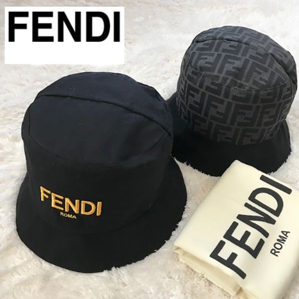 入手困難品!フェンディ リバーシブルバケットハットコピー