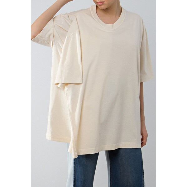 超人気!マルジェラ☆オーバーサイズTシャツスーパーコピー Ivory