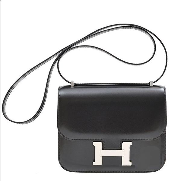 エルメス 幻のコンスタンスミニ コピー 18 黒 x シルバーパラジウム金具 H056347CC02