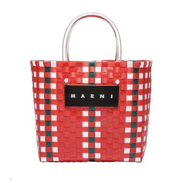 マルニ フラワーカフェ ピクニック偽物 バッグカゴ マルニ入手困難!