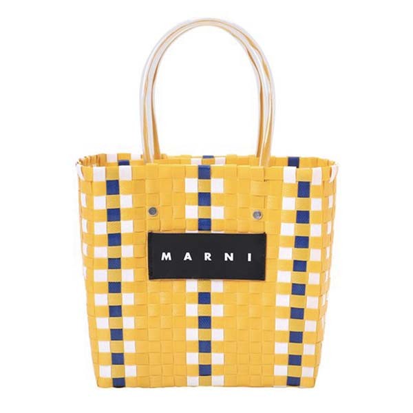 マルニ フラワーカフェ ピクニック偽物 バッグカゴ マルニ入手困難!