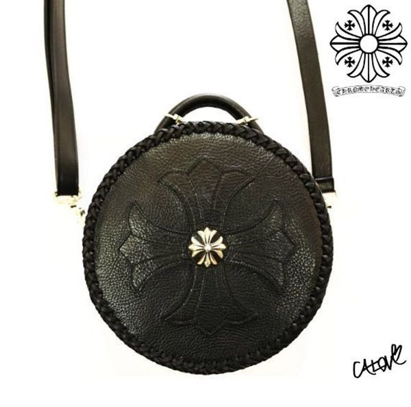 ★クロムハーツ【BLUE MOON Baby】CHプラスコピー◆2WAYレザーバッグ・BLK