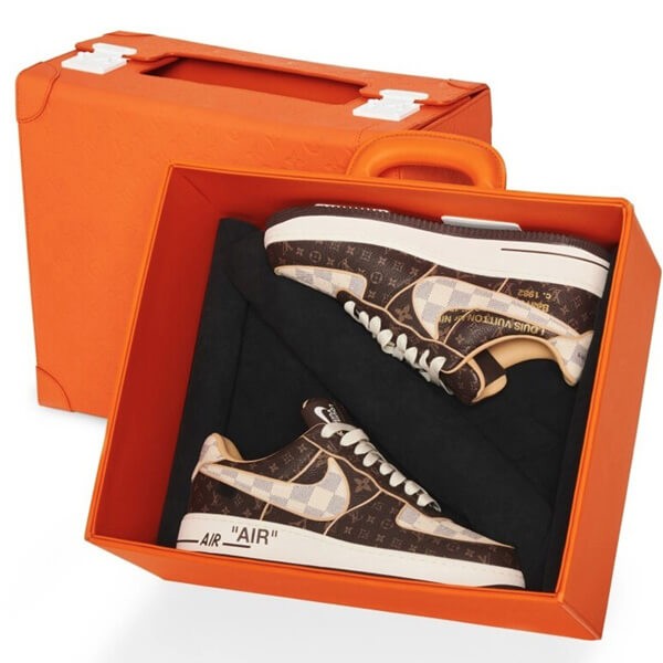 超入手困難★ルイヴィトンナイキ Air Force 1 Low コラボスニーカー 世界が欲しがる伝説の1足