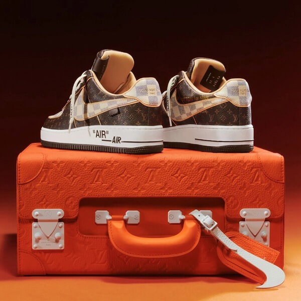 超入手困難★ルイヴィトンナイキ Air Force 1 Low コラボスニーカー 世界が欲しがる伝説の1足