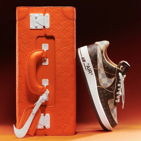 超入手困難★ルイヴィトンナイキ Air Force 1 Low コラボスニーカー 世界が欲しがる伝説の1足