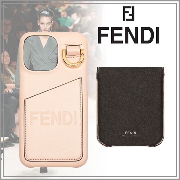 フェンディ ロゴ カードホルダーポケット付 フェンディ iPhone ケース 偽物7AS101AK69F14N1