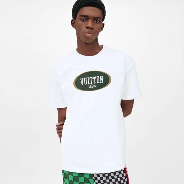 【最新!】ルイヴィトン オーバルヴィトンプリントロゴTシャツ コピー 1A9TAH