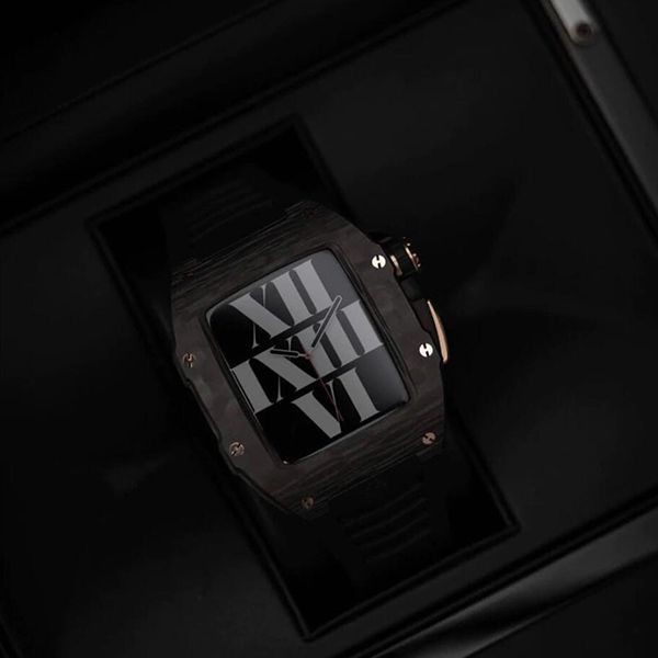 ゴールデンコンセプト スーパーコピー 偽物 Apple Watch Case - RSC - ONYX BLACK / RG