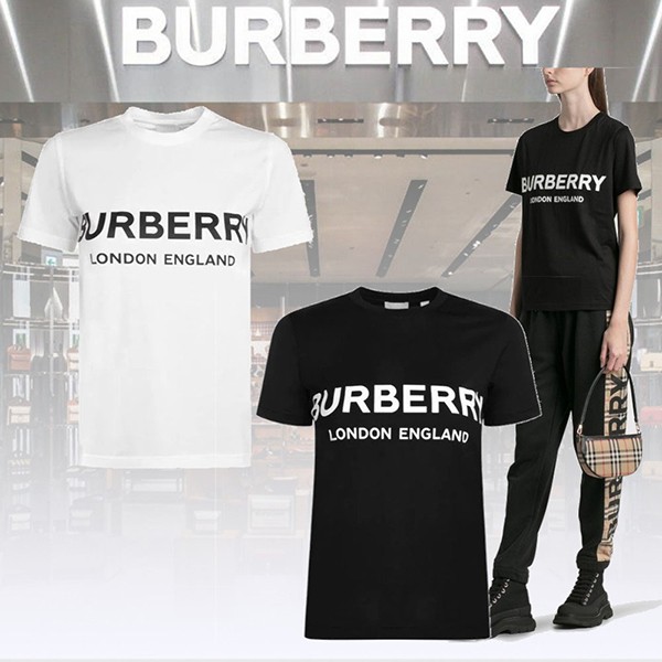 人気!バーバリー☆コットンロゴ Tシャツ 半袖 スーパーコピー LOGO