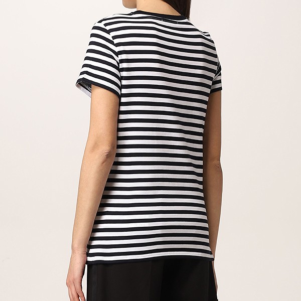 【マックスマーラ 偽物】CAPRERA ストライプ レタリングロゴTシャツ 関税込1941102206001