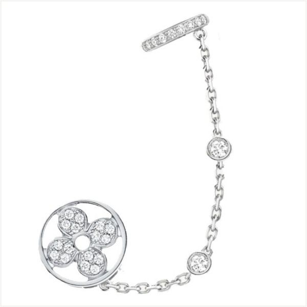 即発送★ダイヤ【ルイヴィトン ピアス 偽物】ブックル ドレイユ イディール ブロッサム Q06173