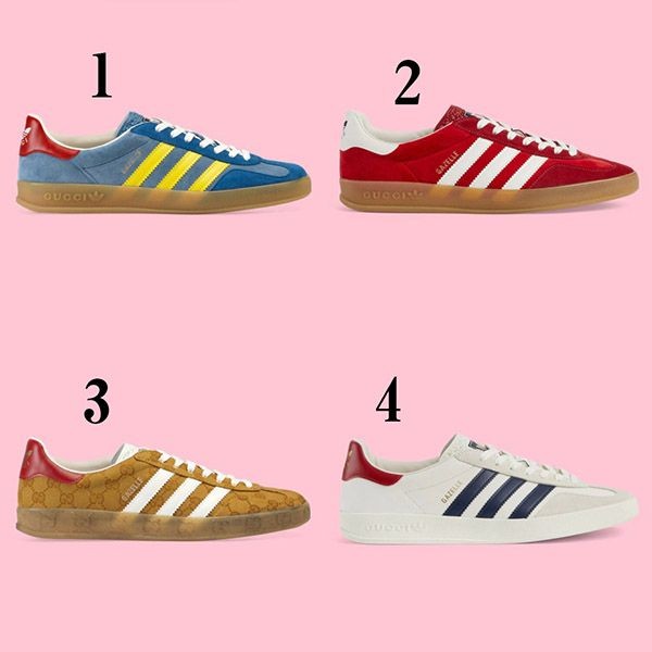 アディダス グッチ コピー ガゼル 偽物 スニーカー 4色 注目コラボ gucciadidas001