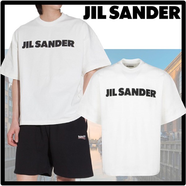 ジルサンダー tシャツ 偽物 ロゴプリント ロゴT コピー JSMS707045-MS248708