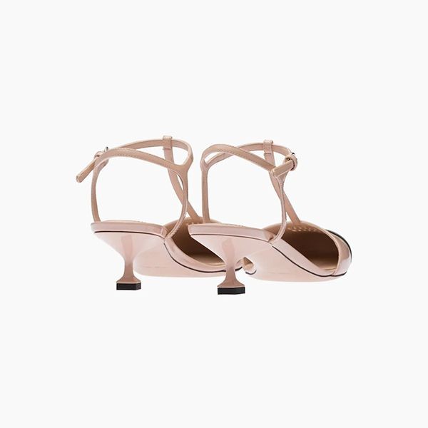大人気ミュウミュウ スリングバックパンプス パテントレザー サンダル コピー 4色 5I769D_3AJX_F0964