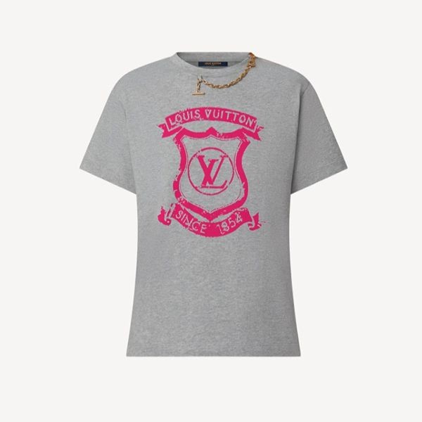 ◇ルイヴィトン◇LVコートオブアームTシャツ 偽物★送料込★1AAAE9