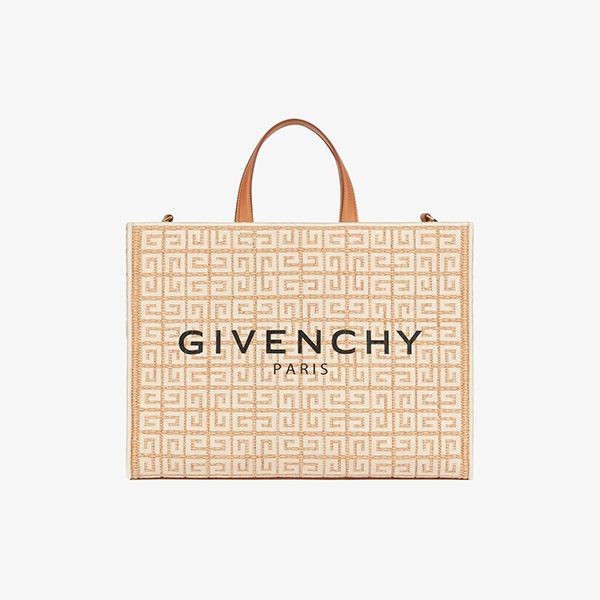 激安価格!ジバンシィ★ 4G 刺繍入り ラフィア キャンバス かご トートバッグ 偽物 BB50N2B1D2-101