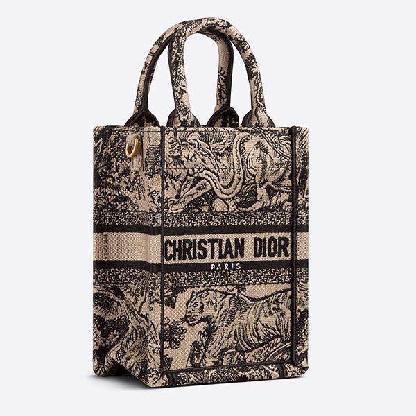 先取り!★ディオール BOOK TOTE ミニ フォンバッグ 偽物トワルドゥジュイ 即納 2色 S5555CRGO_M928