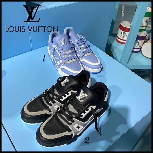 【人気】ルイヴィトン LV トレイナーライン スニーカー コピー 2色 1AAHSN
