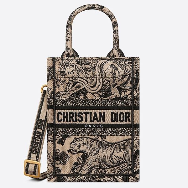 先取り!★ディオール BOOK TOTE ミニ フォンバッグ 偽物トワルドゥジュイ 即納 2色 S5555CRGO_M928
