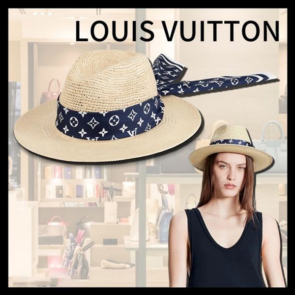 新作★ルイヴィトン フェドラ・LV サマー スターダスト ハット 偽物 M77784