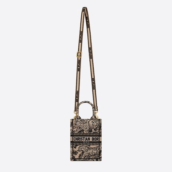 先取り!★ディオール BOOK TOTE ミニ フォンバッグ 偽物トワルドゥジュイ 即納 2色 S5555CRGO_M928