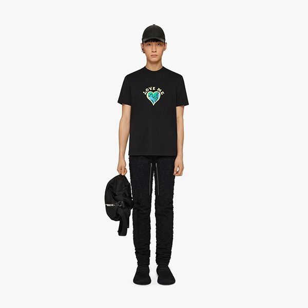 セール新作!ジバンシィ ラブミープリント スリムTシャツ パロディ BM71DM3Y6B-001