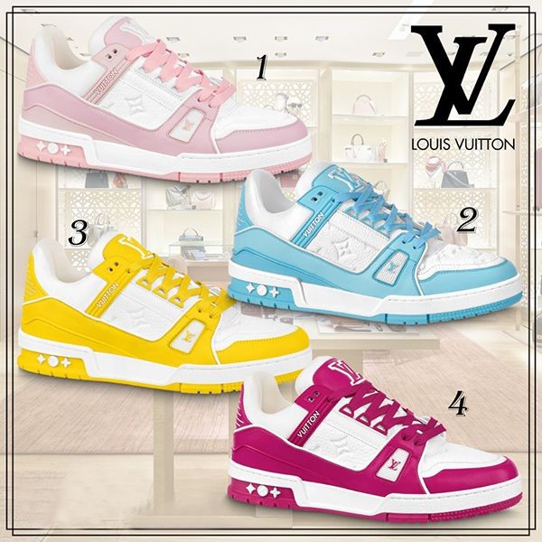 ルイヴィトン LV トレイナー・ライン スニーカー コピー 4色 1AA6VV
