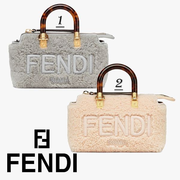 確保済み!フェンディ もこもこ バイザウェイ ミニ ホワイトシープスキン コピー 2色 8BS067ALP2F1CKX